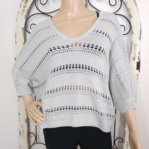 Express grey dolman sleeve sweater